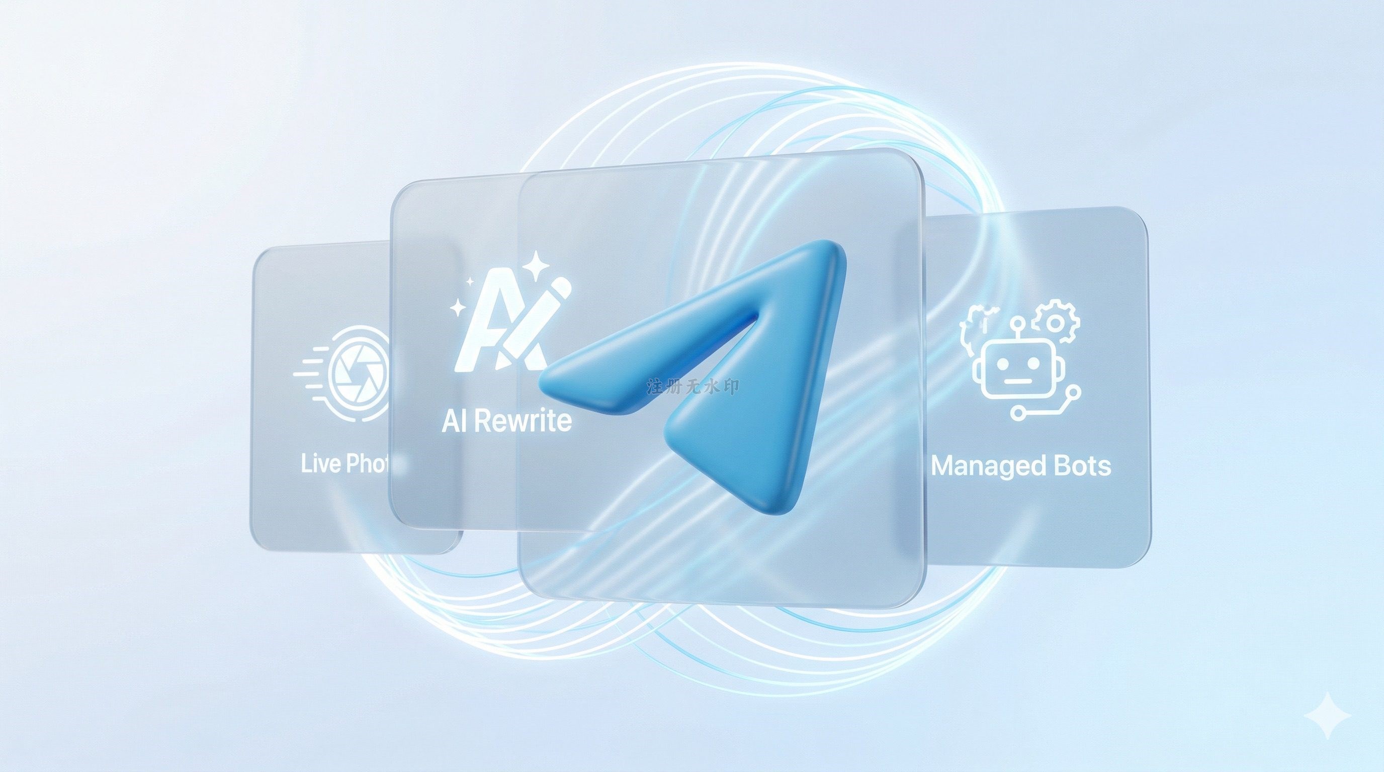 Telegram 史诗级更新：AI 文本编辑器上线！实况照片、无代码机器人全攻略